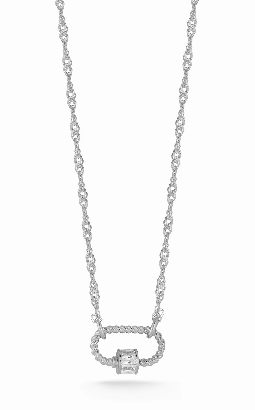 Oval Lock Necklace Refined Piece Unique Flair