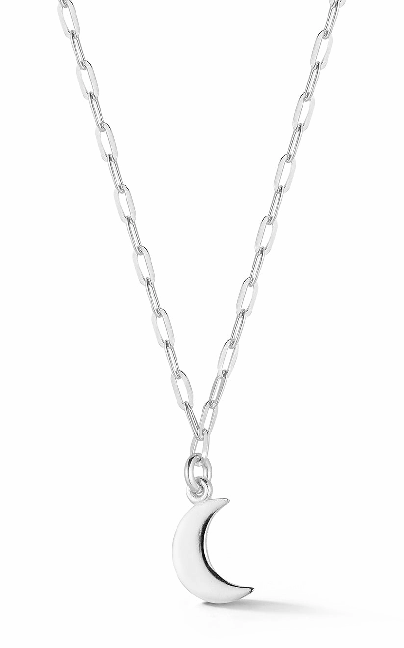 Daily Casual Tiny Crescent Moon Necklace