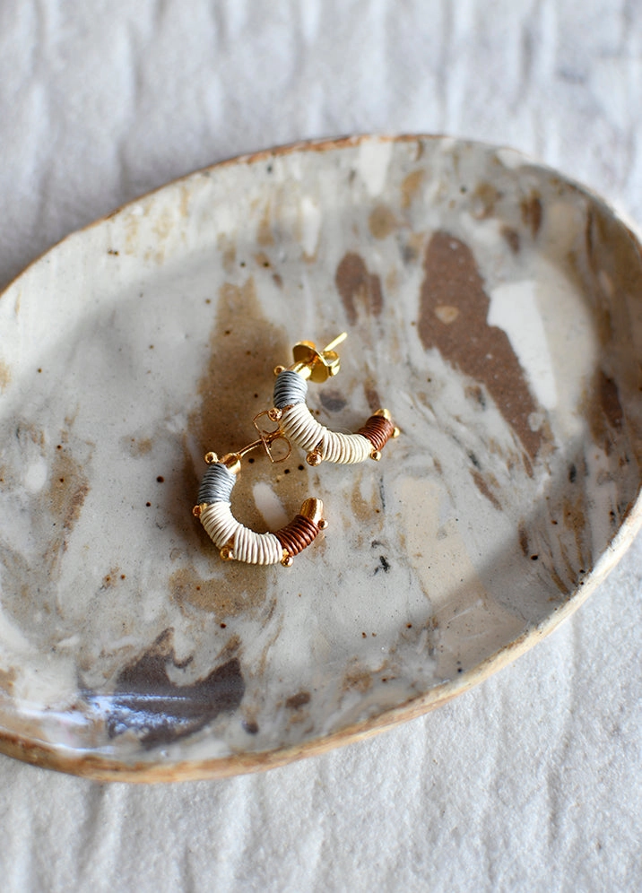 Sparkling finish Evening Accessory Faro Hoops