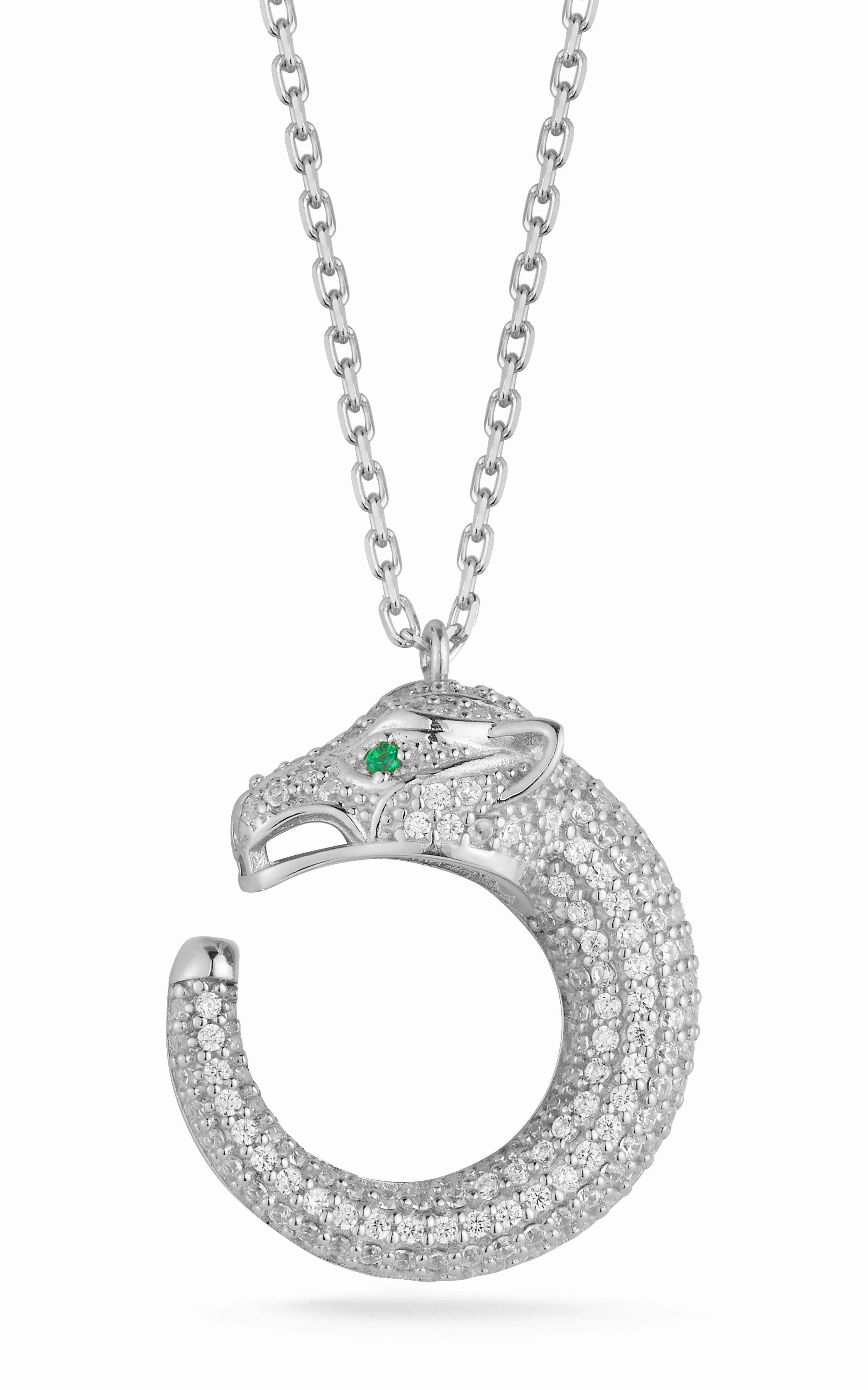 Elegant Item Chic Style CZ Panther Necklace