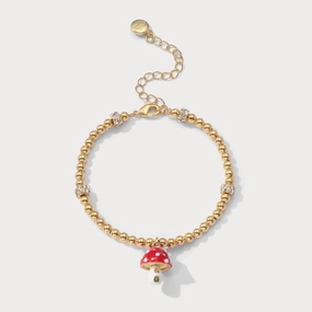 Mushroom Beads Bracelet Celestial Fashion
