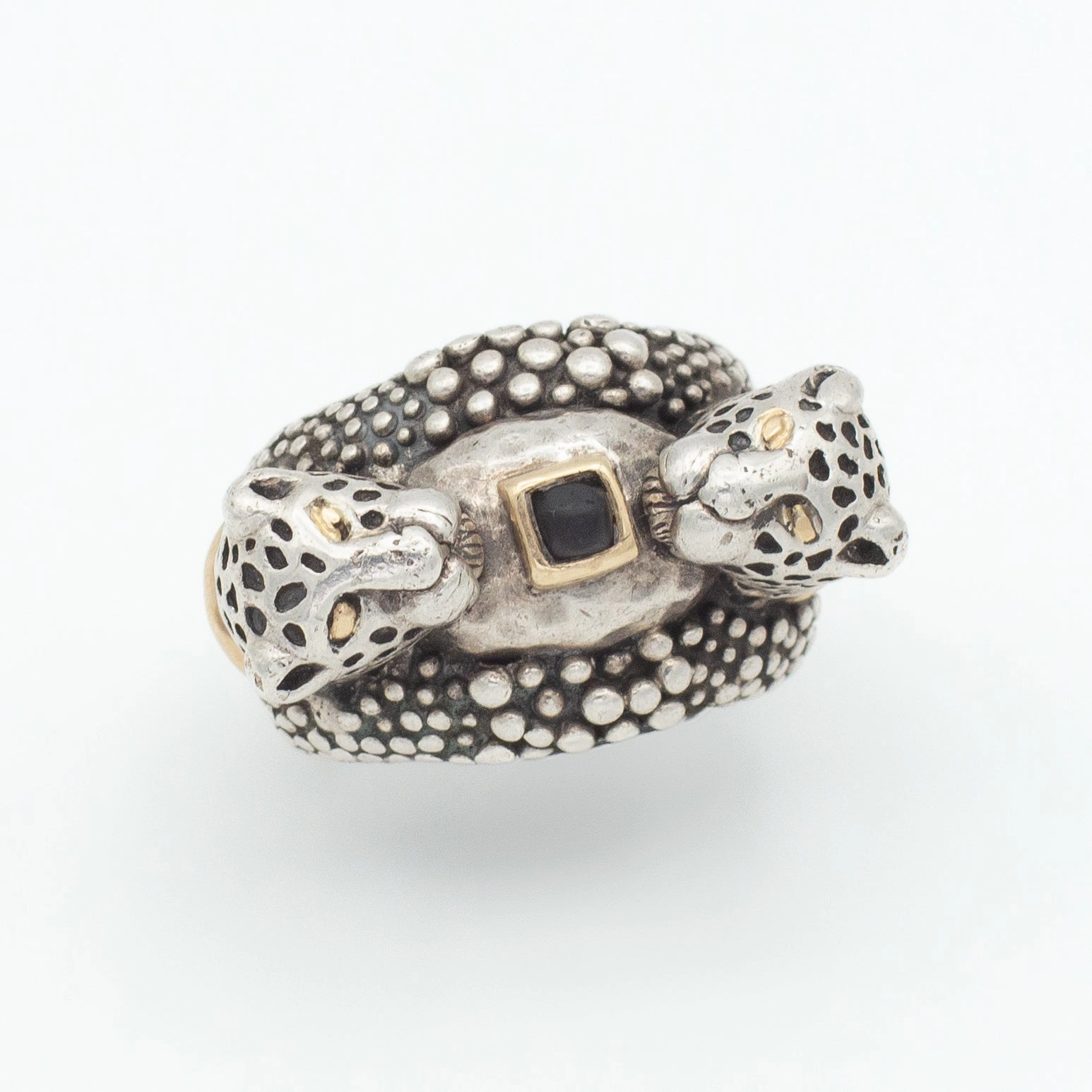 Evening Glow Layered Mood Navajo Handmade Sterling Silver Ring (Hallmark Unknown) (Size 7.5)