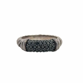 Kirkland Jewelry Estate | David Yurman Black Diamond Ring Classic Jewelry