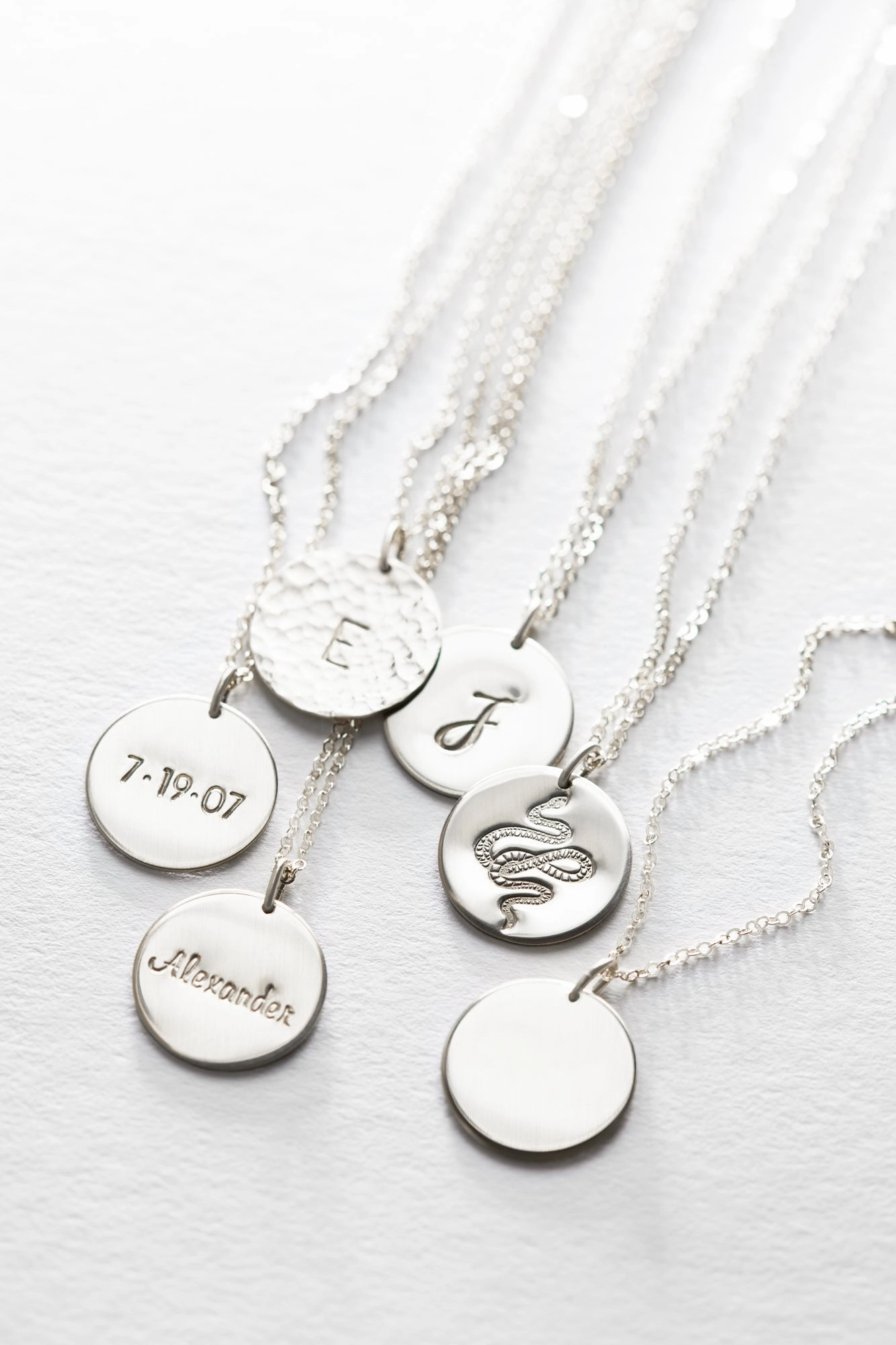 Personalized Marama Necklace Smooth Shine Timeless Line