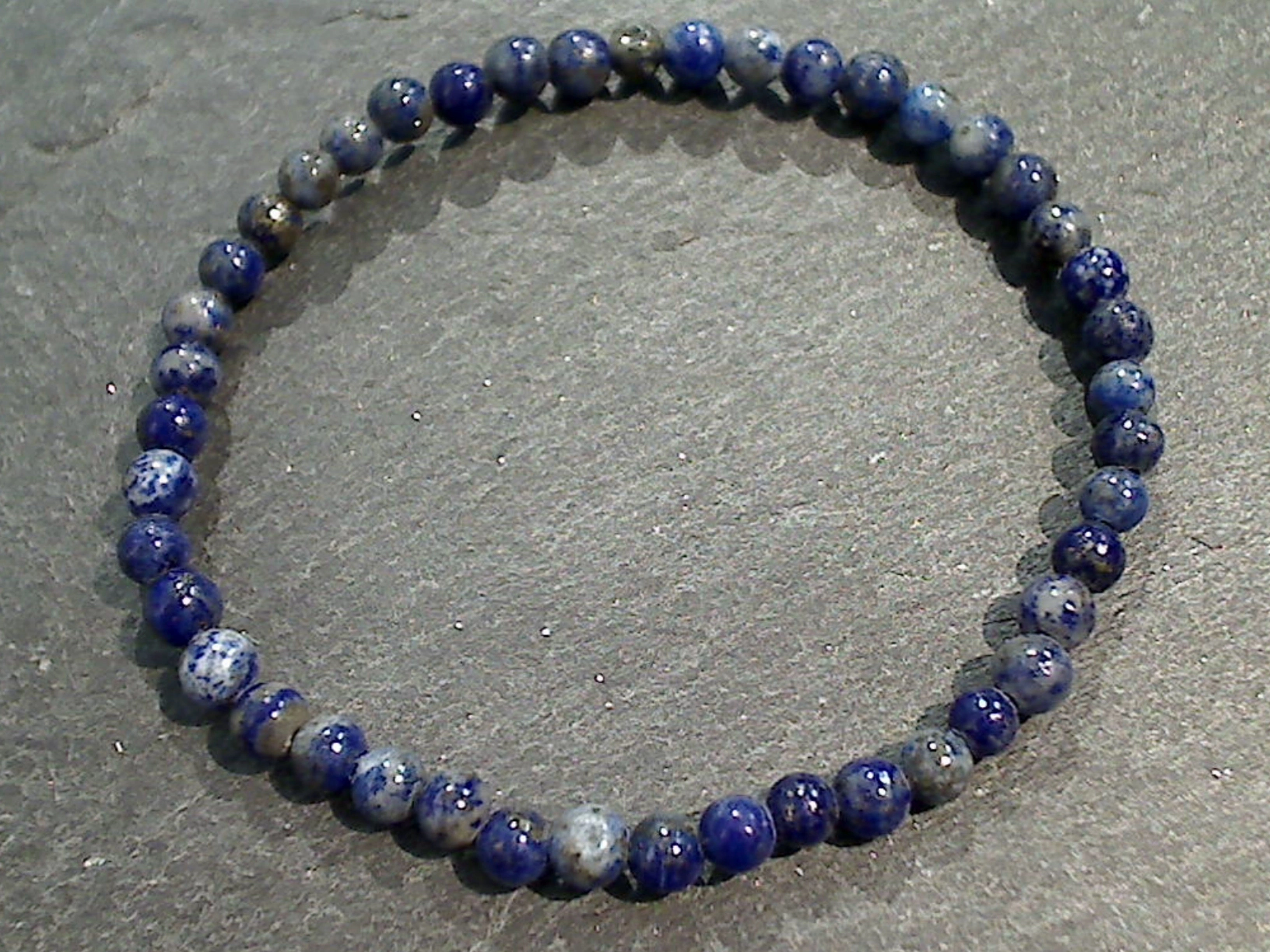 Lapis Lazuli 4MM Stretch Bracelet Last Chance Guaranteed Satisfaction