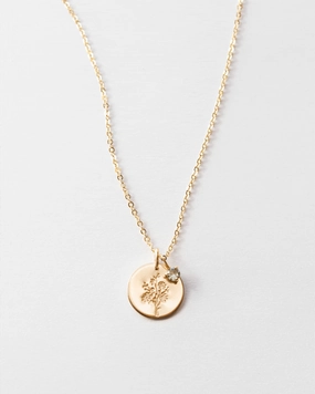 Layer Look Flora Birthstone Necklace