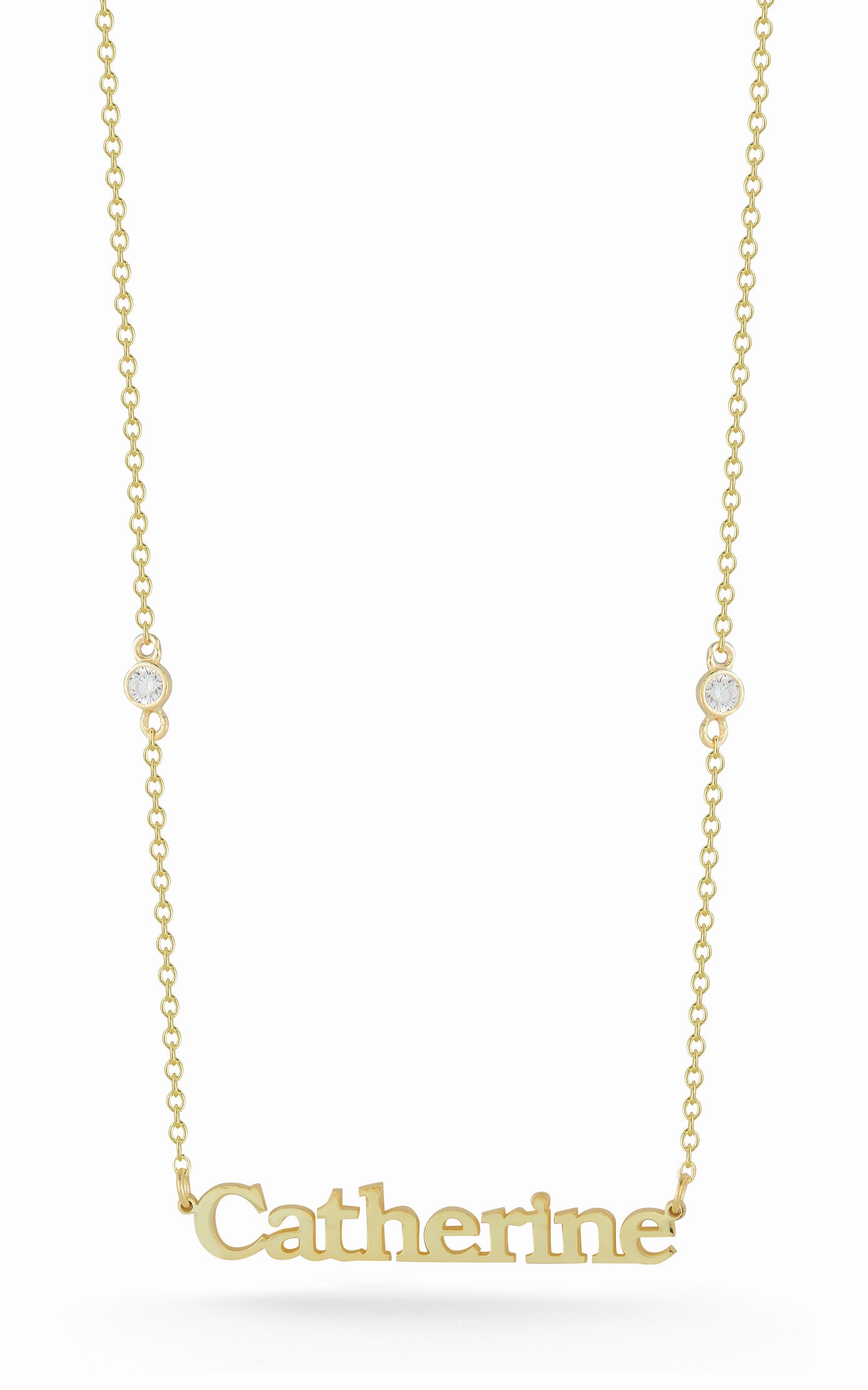 Anniversary Joy Lowercase Nameplate Necklace