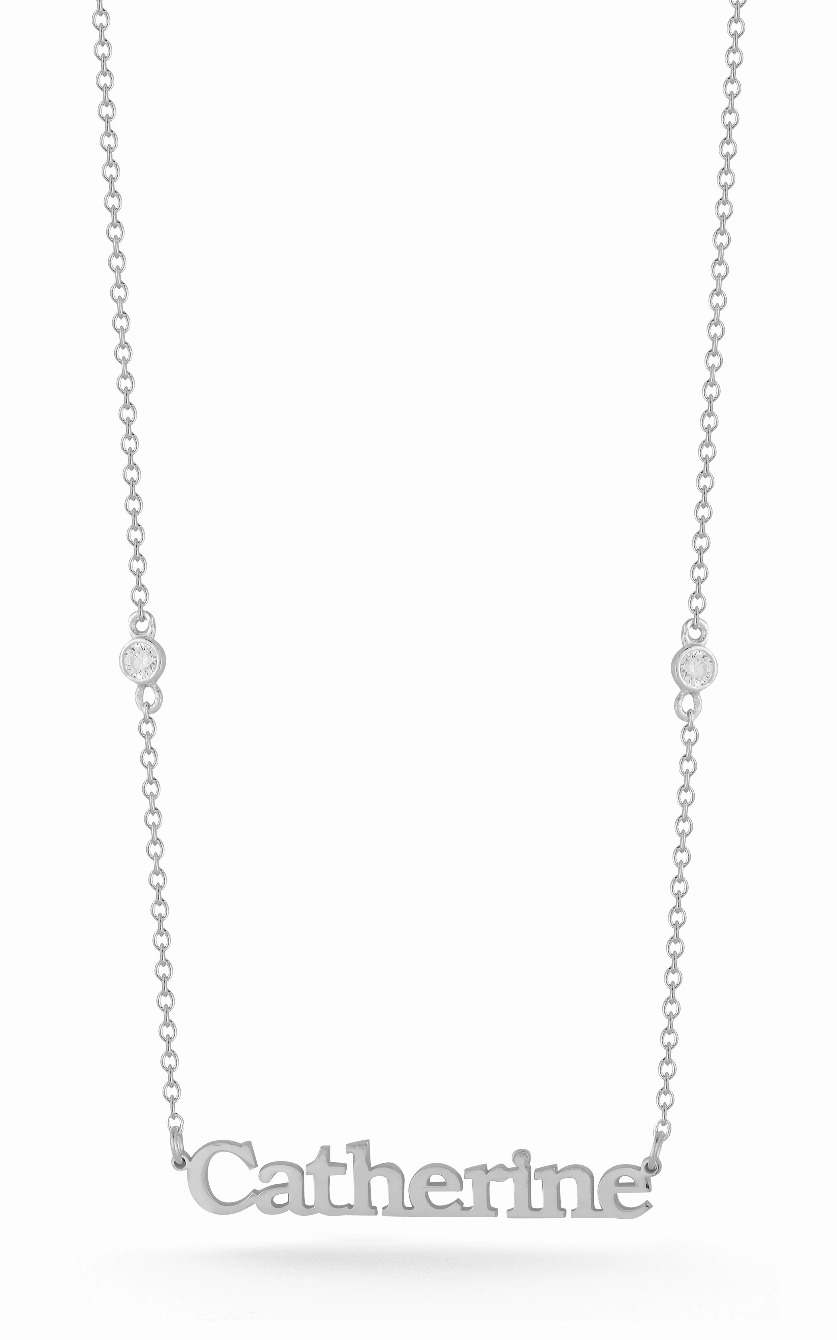 Diverse Accent Lowercase Nameplate Necklace