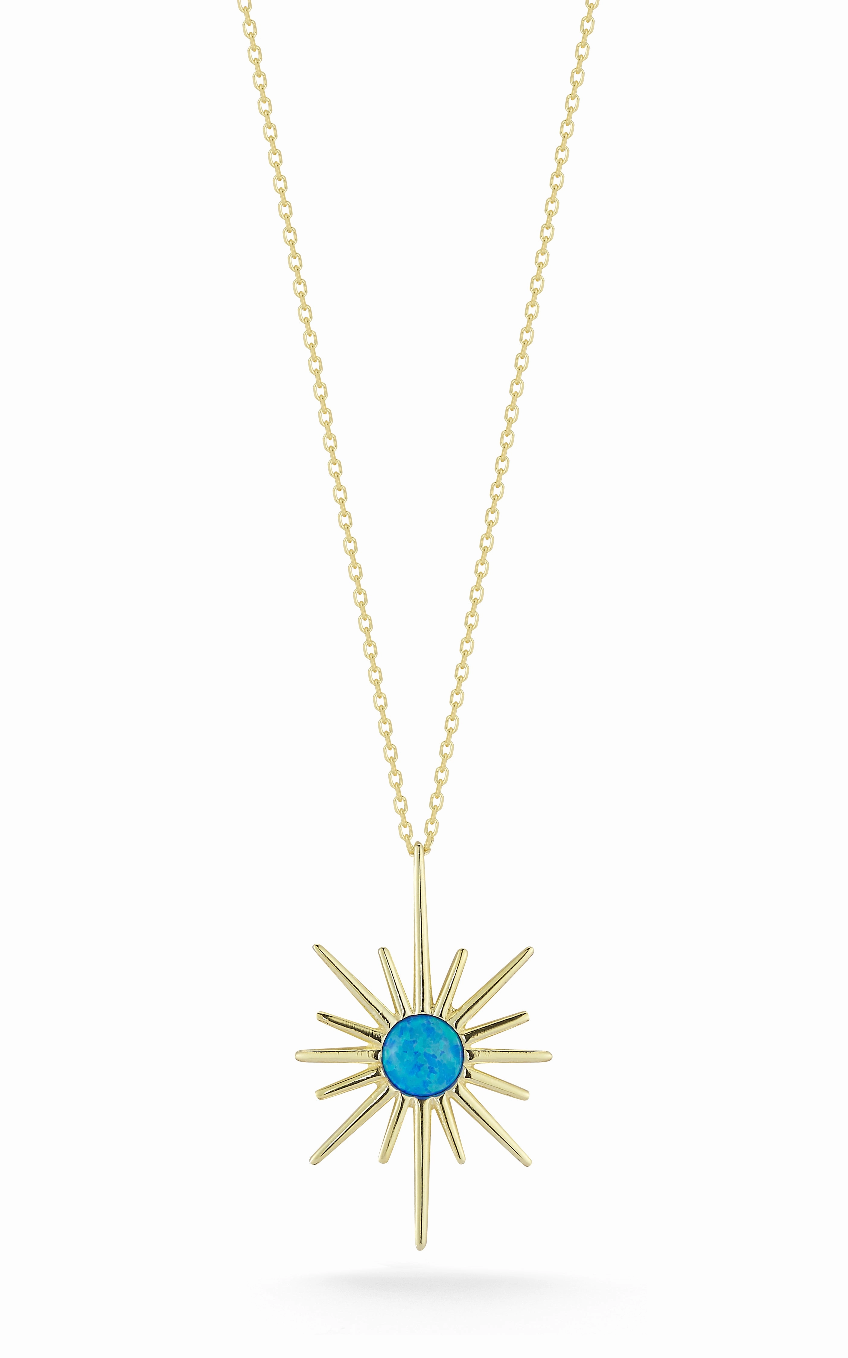Opal North Star Necklace Busy Life Urban Fashion