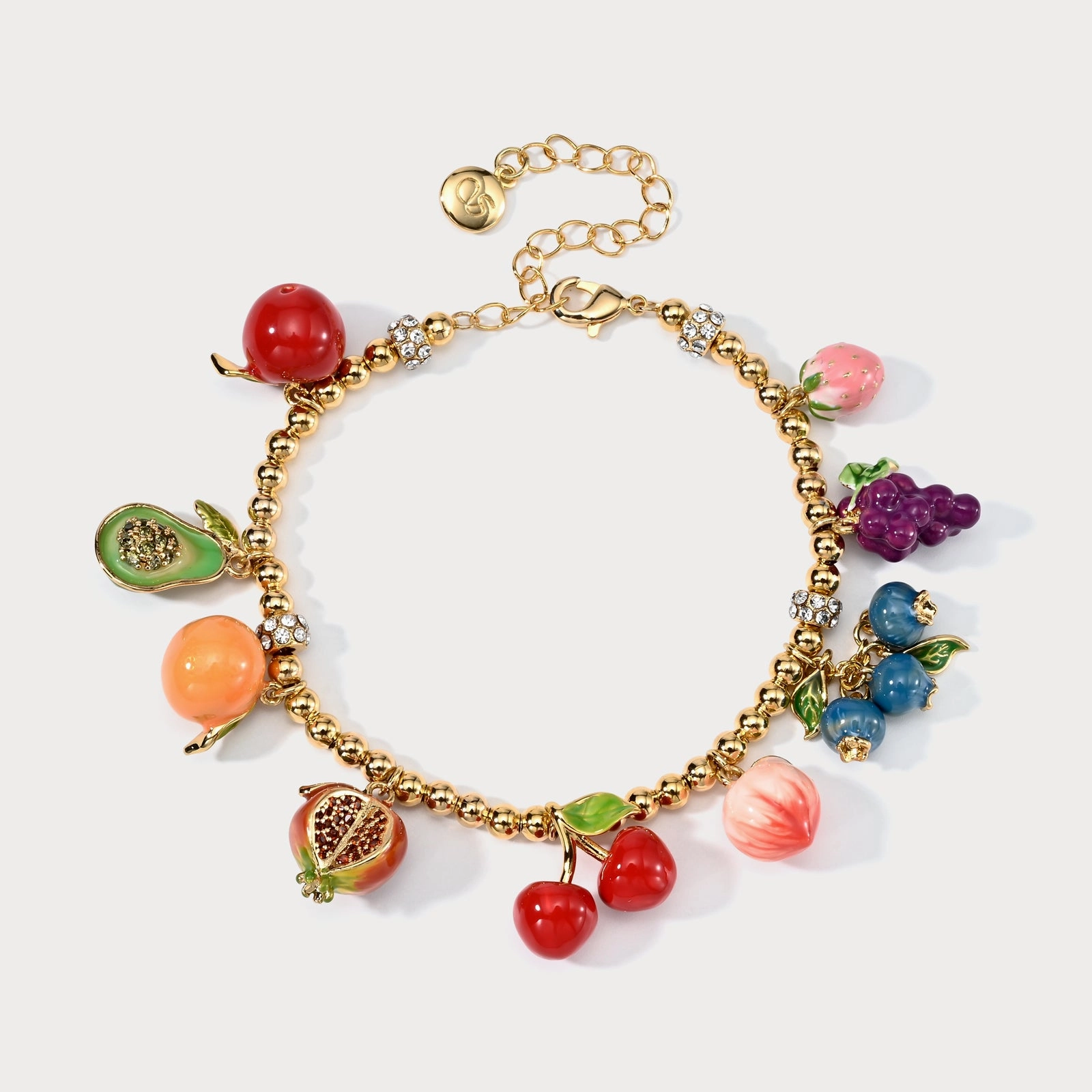 Romantic Detail Fashionable Touch Fruit Basket Bracelet