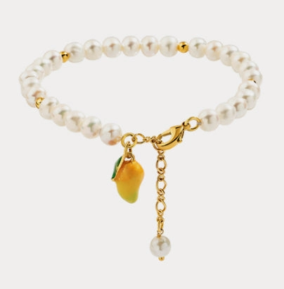 One-Size Fruit Pearl Bracelet