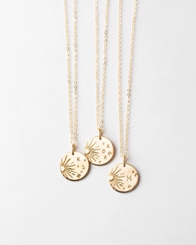 Galaxy Initial Necklace Soft Form Photo Look