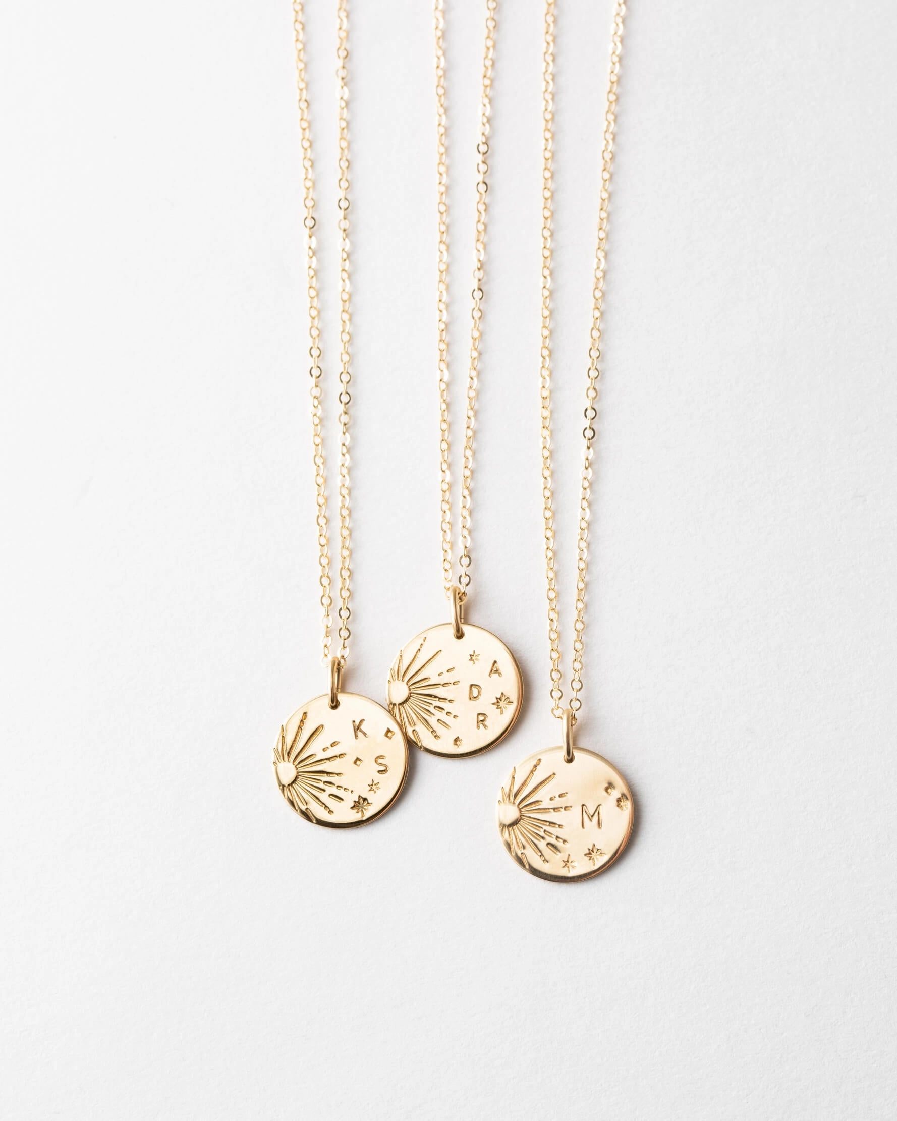 Galaxy Initial Necklace Soft Form Photo Look