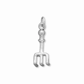 Garden Hand Rake Charm Sterling Silver - Made in the USA Sophisticated Vibe Vibrant Piece