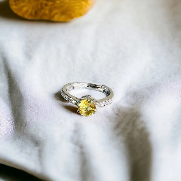 Gen z solitaire ring Handcrafted Quality