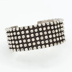 Gentle Spark Shining Accent Pricilla Apache Navajo Handmade Sterling Silver Cuff Bracelet