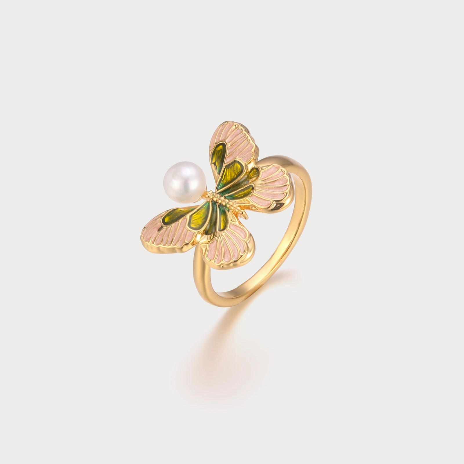 Refined Flair Timeless Flow Butterfly Enamel Ring