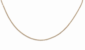 14K Yellow Gold-filled Cable Chain Adjustable Necklace Made in the USA Bright design