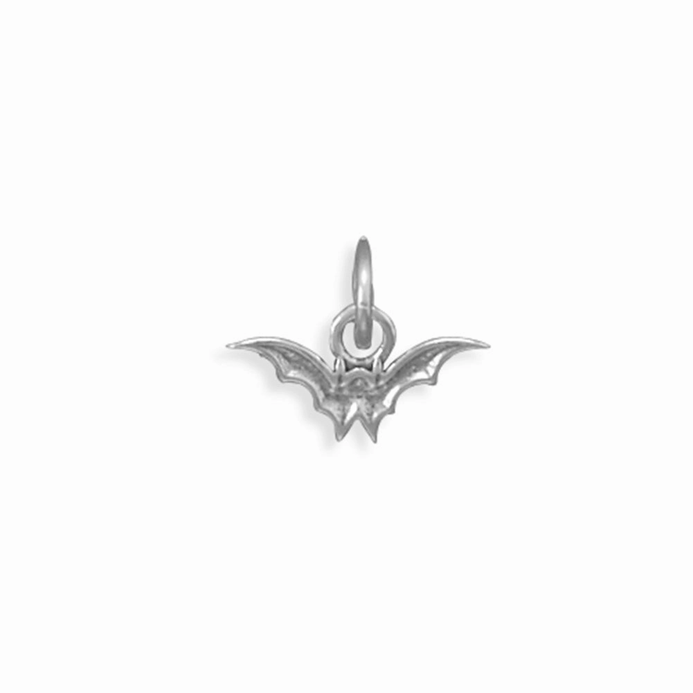 Evening Set Flying Bat Charm Halloween Sterling Silver - Made in the USA