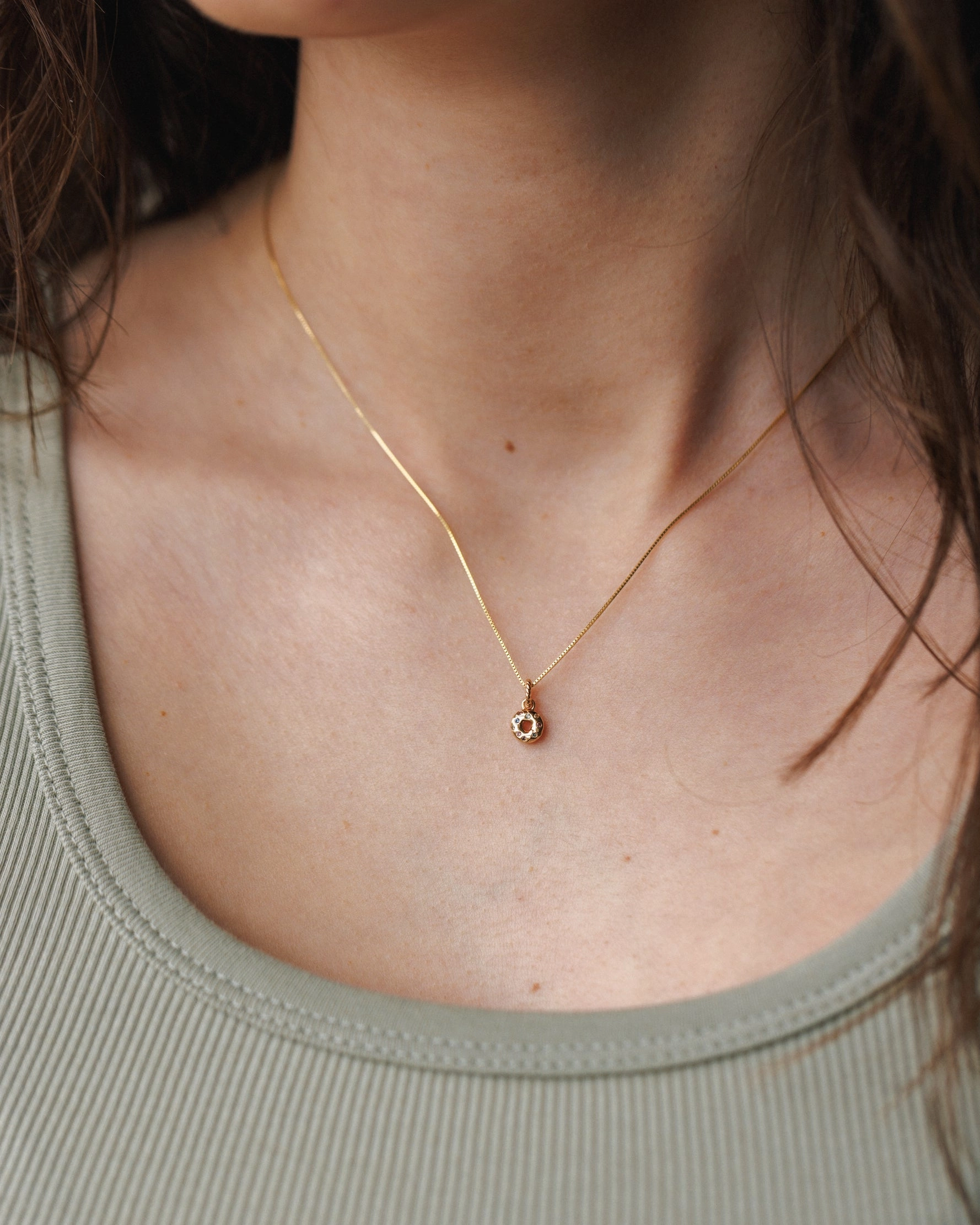 Sprinkled Donut Charm Accent Style Trendy Piece