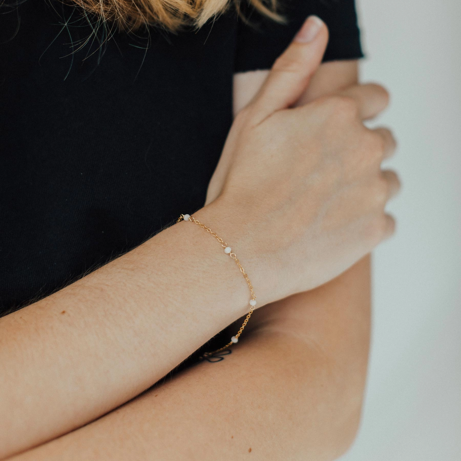 Moonstone Classic Bracelet Retro Feels Clear Unification