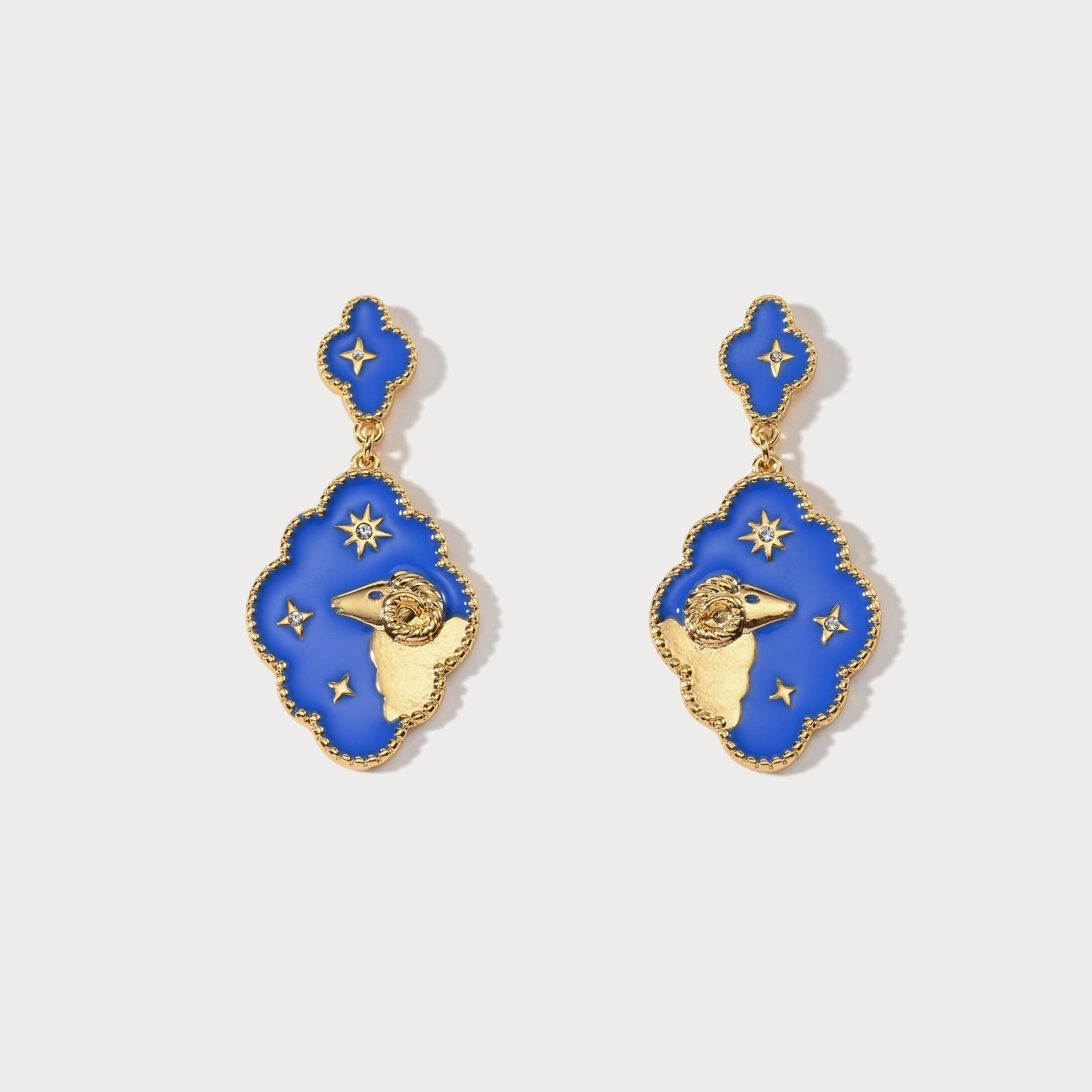 Aries Enamel Earrings Style Focus