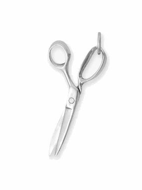 Scissors Sewing Shears Charm Sterling Silver Gorgeous Finish Chic piece