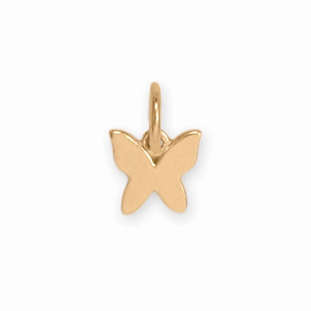 Creative Twist Festive Wear 14k Yellow Gold Butterfly Charm 5.5mm