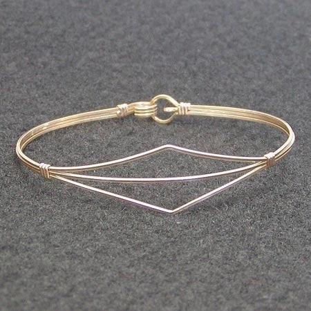 Practical Use Knot Ties Gold Filled 3-Strand Wire Wrapped Stackable Bracelet - SSSpo