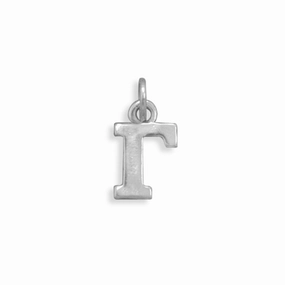 Greek Alphabet Letter - Gamma Charm Sterling Silver - Made in the USA Fashion Edit