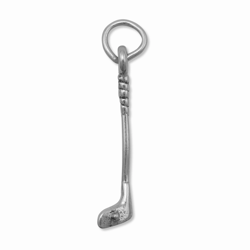 Golf Club Charm Sterling Silver Autumn Style