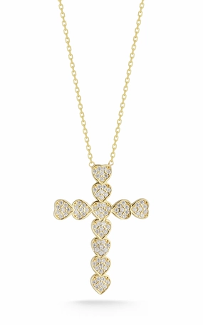 Retro accessory Cross Statement Necklace