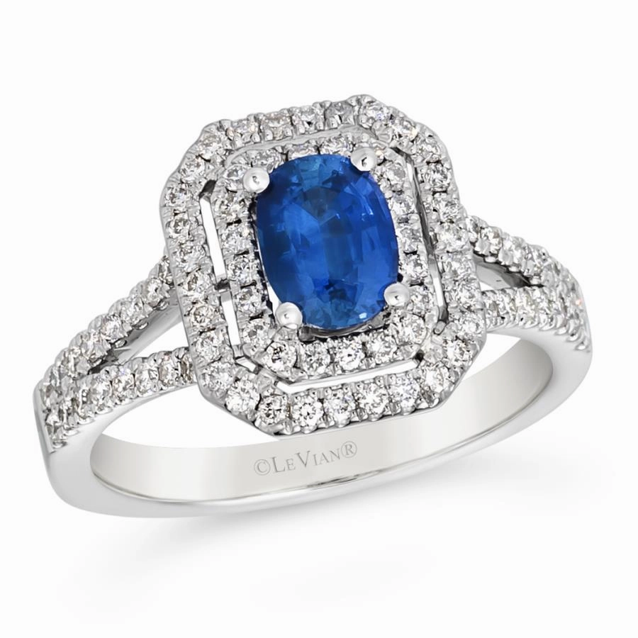 Le Vian Couture? Ring featuring Cornflower Sapphire? Vanilla Diamonds? set in Platinum Durable Vibe Unique Vibe