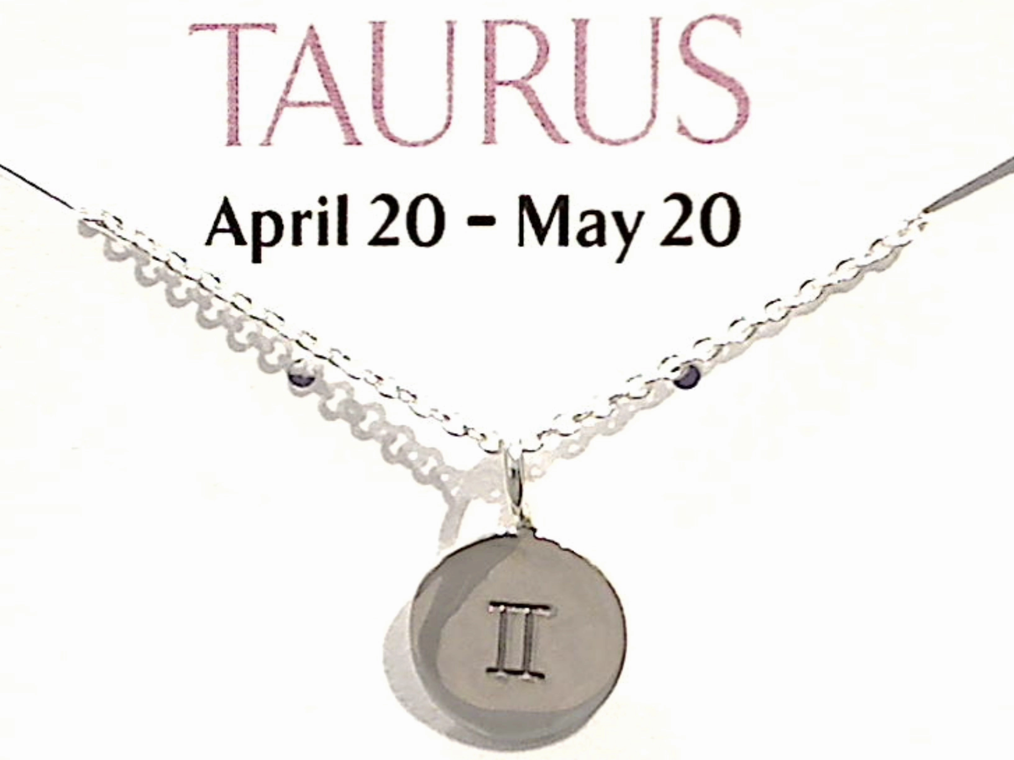 Gorgeous Ornament Casual Style 16" - 18" Sterling Silver Taurus Zodiac Necklace