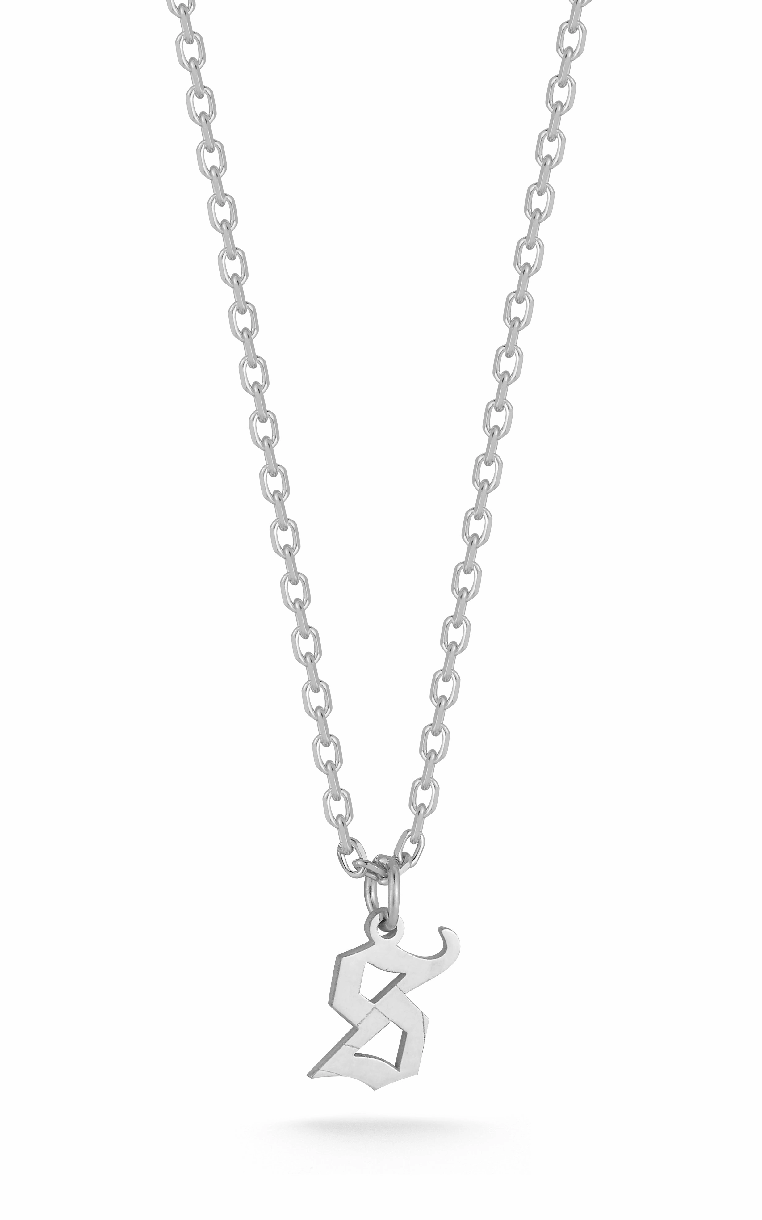 Event Ready Splendid Jewelry Tiny Gothic Initial Necklace