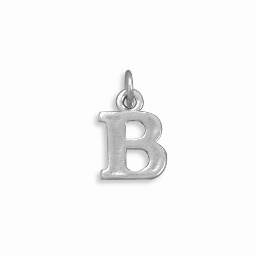 All Style Greek Alphabet Letter Beta Charm Sterling Silver - Made in the USA