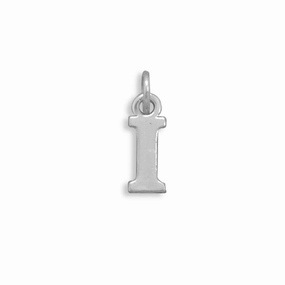 Classic Outfit Greek Alphabet Letter Iota Charm Sterling Silver - Made in the USA