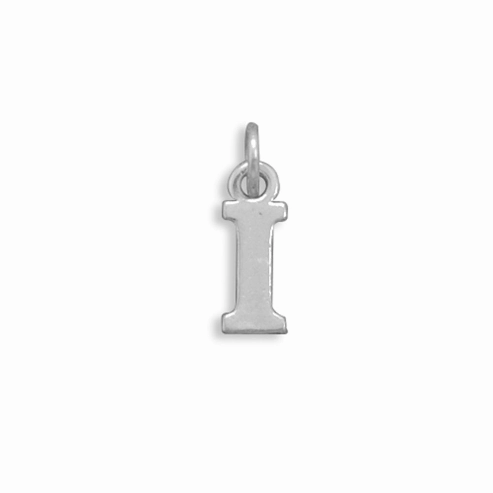 Classic Outfit Greek Alphabet Letter Iota Charm Sterling Silver - Made in the USA