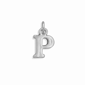 Greek Alphabet Letter Rho Charm Sterling Silver - Made in the USA Spark Moment Urban Pop