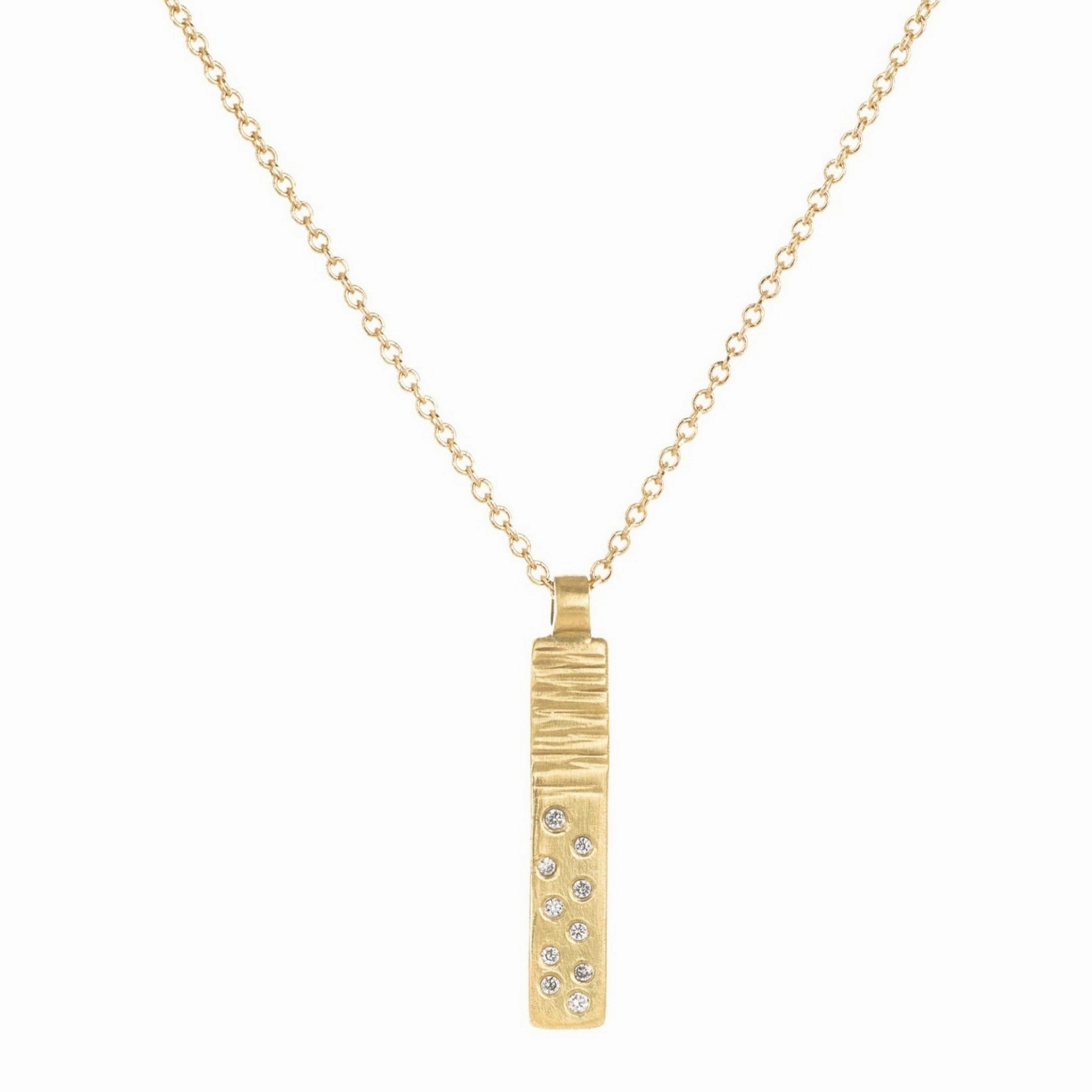 Luxe Aspen Necklace - 18k gold, Oxidized Silver   Reclaimed Diamonds Fashion Event Caring Gift
