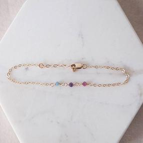 Faithful Accent Genuine Article Bisexual Pride Bracelet