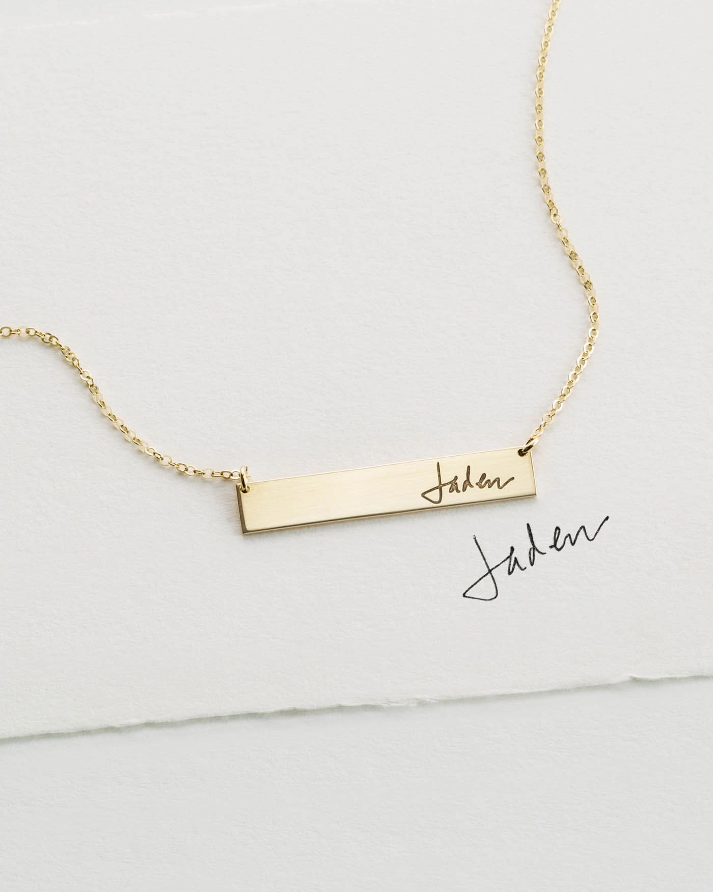 Handwriting Necklace Fashion Statement Timeless Jewelry