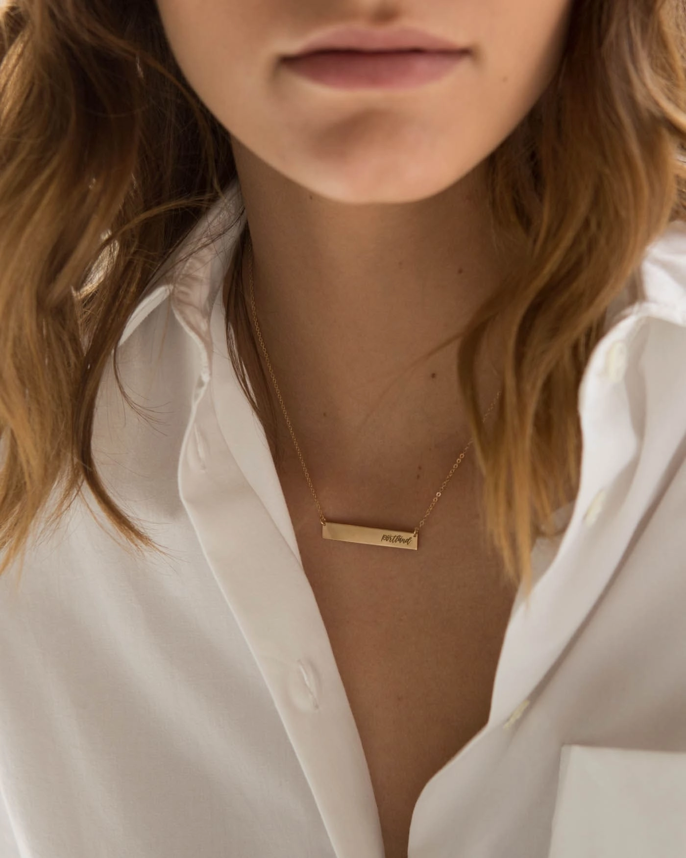 Luxurious Shine Handwriting Necklace