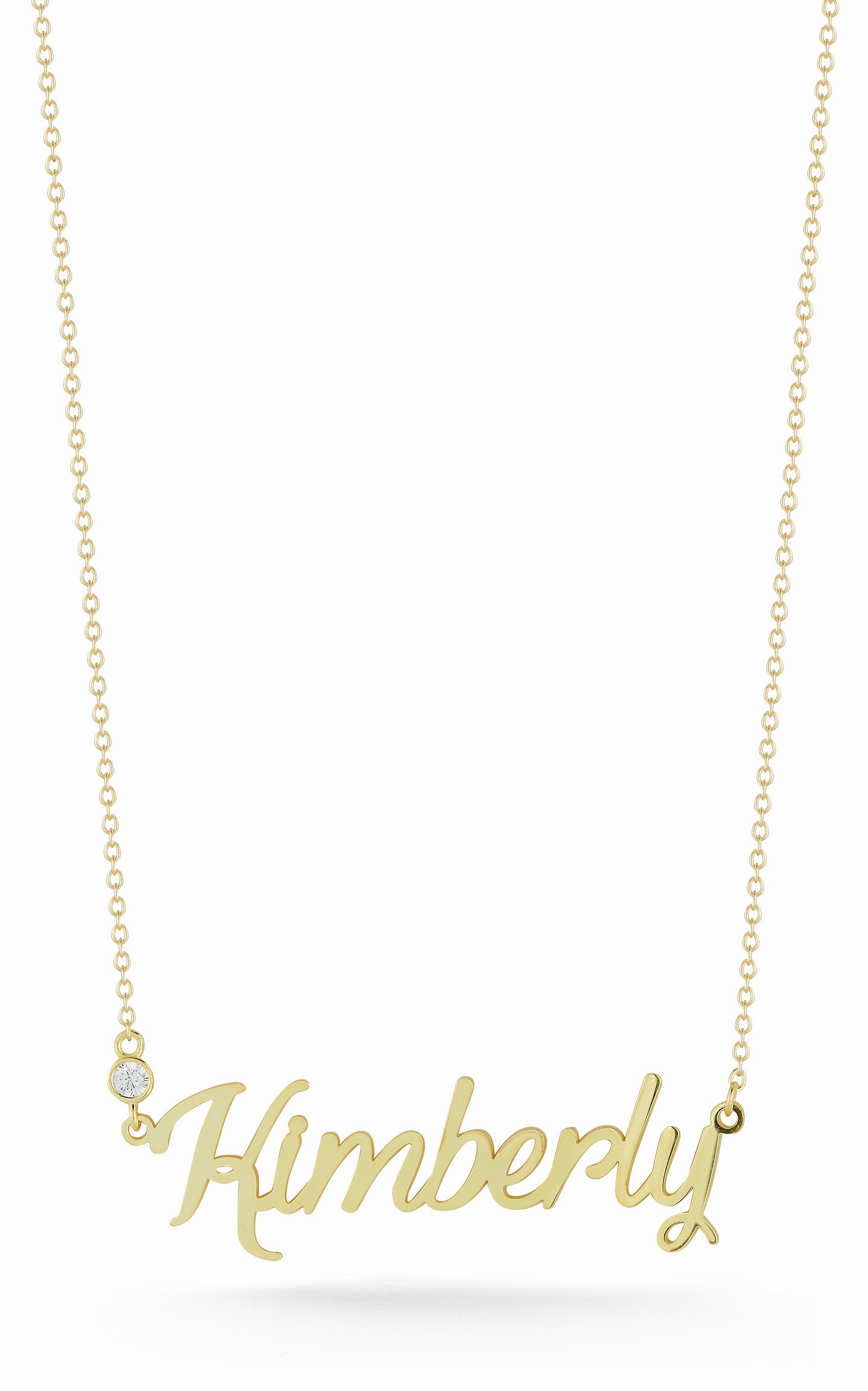Subtle Shine Party Ready Handwritten Nameplate Necklace