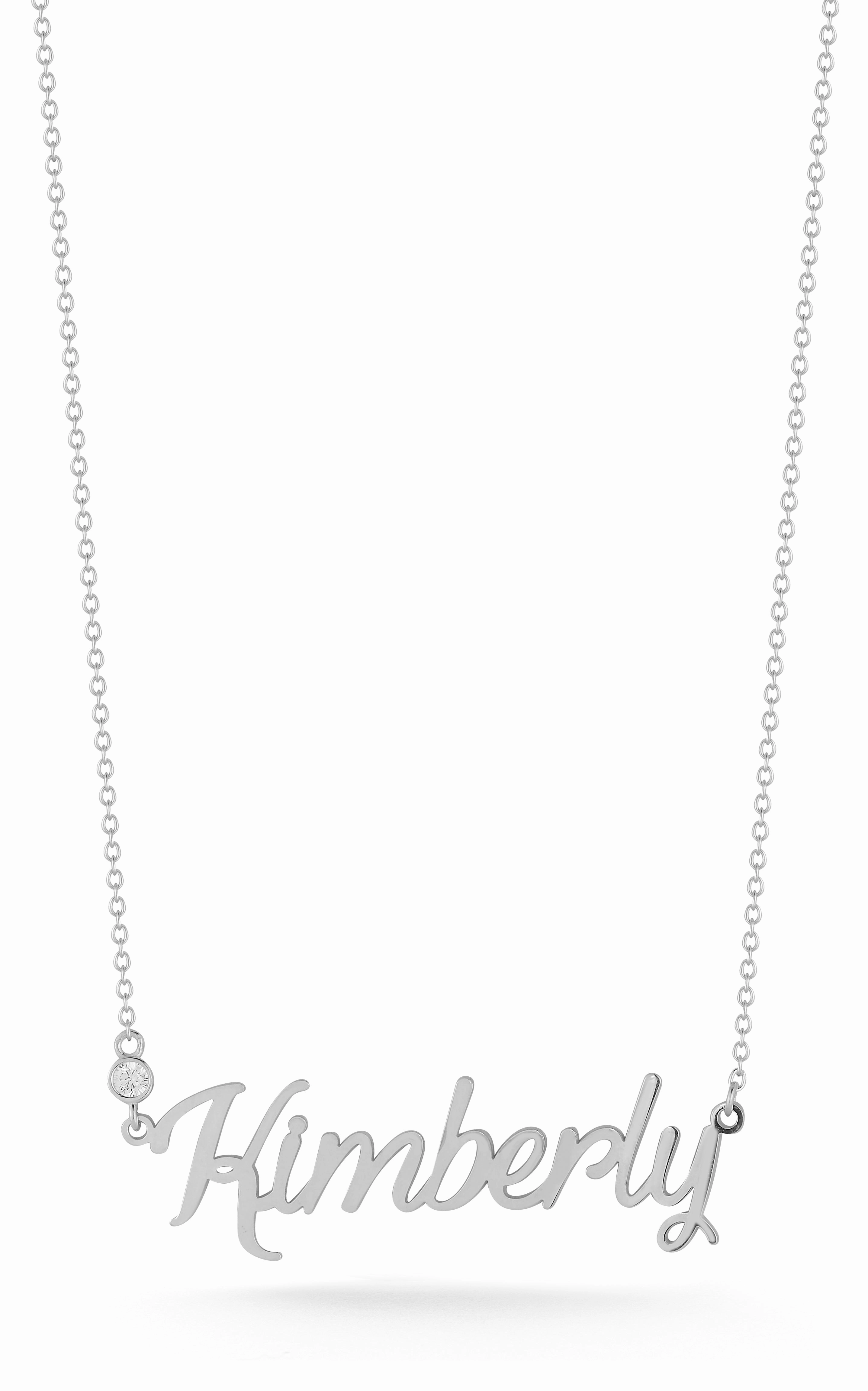 Handwritten Nameplate Necklace Caring Gift Simple Accessory