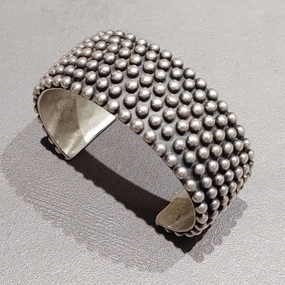 Happy Piasso Sterling Silver Bracelet - Handmade Native American Stylish Touch