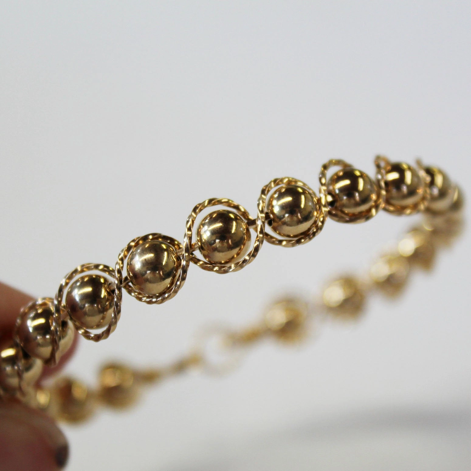 14kt Gold Filled Beads 14kt Gold Filled Outline Twist Wire Bracelet Apex Design
