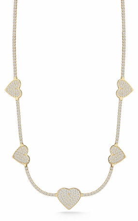 Always Piece Heart Tennis Choker