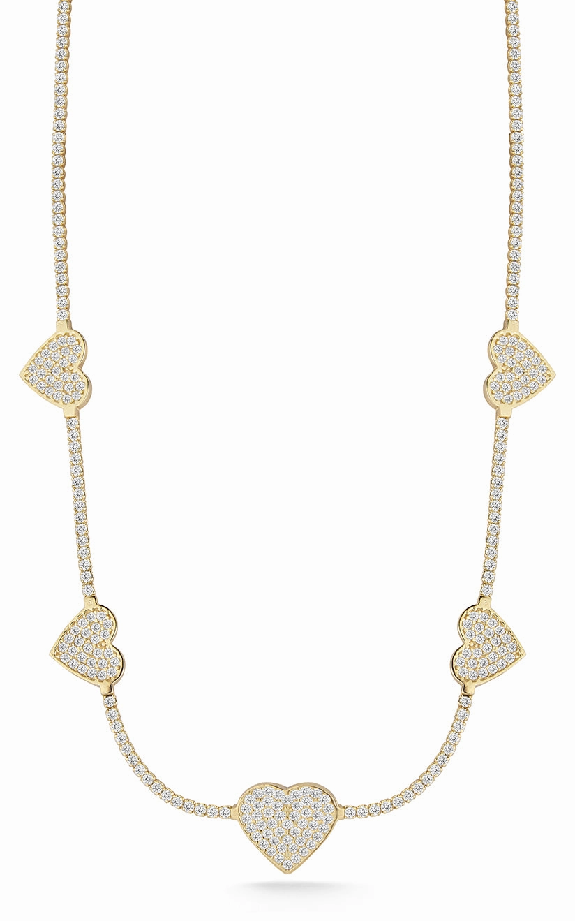 Always Piece Heart Tennis Choker