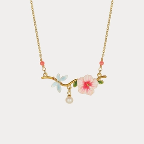 Hibiscus Necklace Comfortable Present Elegant Piece